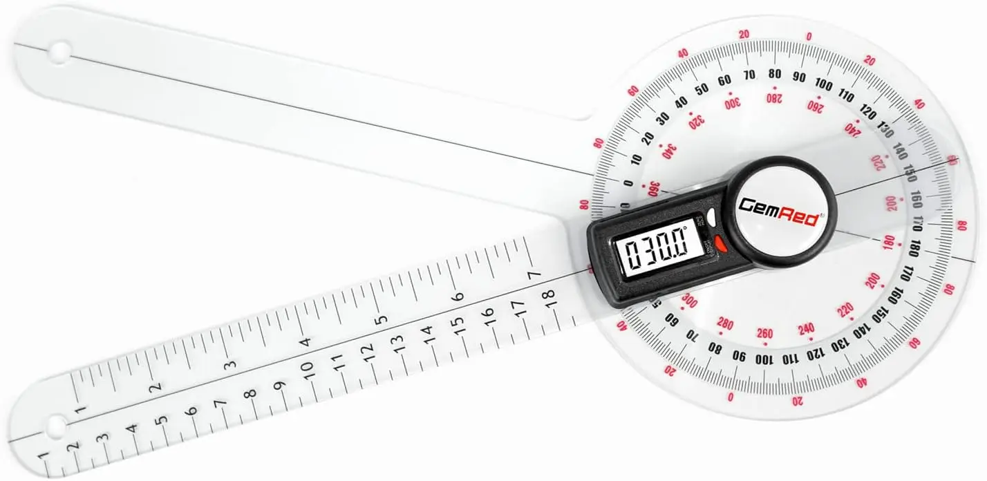 12" Digital Goniometer for Joint Range of Motion Measurement, ROM Tool
12" Digital Goniometer for Joint Range of Motion Measurement, ROM Tool