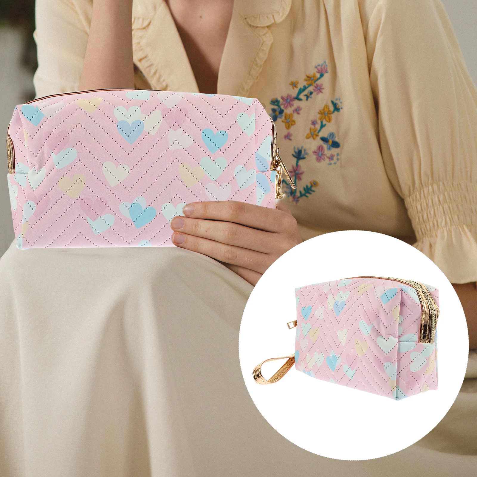 Love Heart Makeup Bag Toiletry Organizer Bags For Travel Organizer Travel Pouch Portable Case Small Size Women
Love Heart Makeup Bag Toiletry Organizer Bags For Travel Organizer Travel Pouch Portable Case Small Size Women