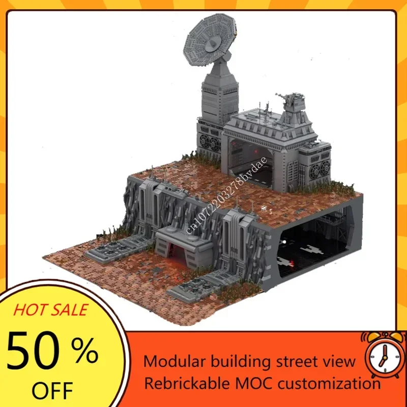 10826 шт. MOC Space Wars, база императорской связи с подземными строительными блоками Hangar, вид на улицу, модель «сделай сам», игрушки, подарки
10826 шт. MOC Space Wars, база императорской связи с подземными строительными блоками Hangar, вид на улицу, модель «сделай сам», игрушки, подарки