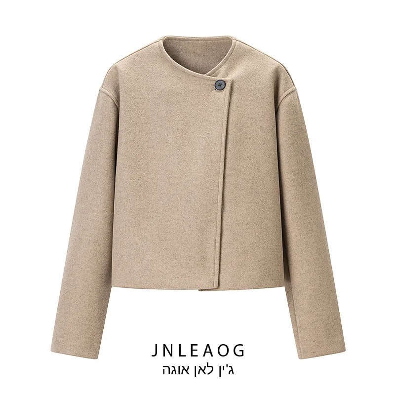 JNLEAOG Spring New Women's Fashionable Woolen Coat Street Style Versatile Long Sleeve No Collar Regular Length
JNLEAOG Spring New Women's Fashionable Woolen Coat Street Style Versatile Long Sleeve No Collar Regular Length