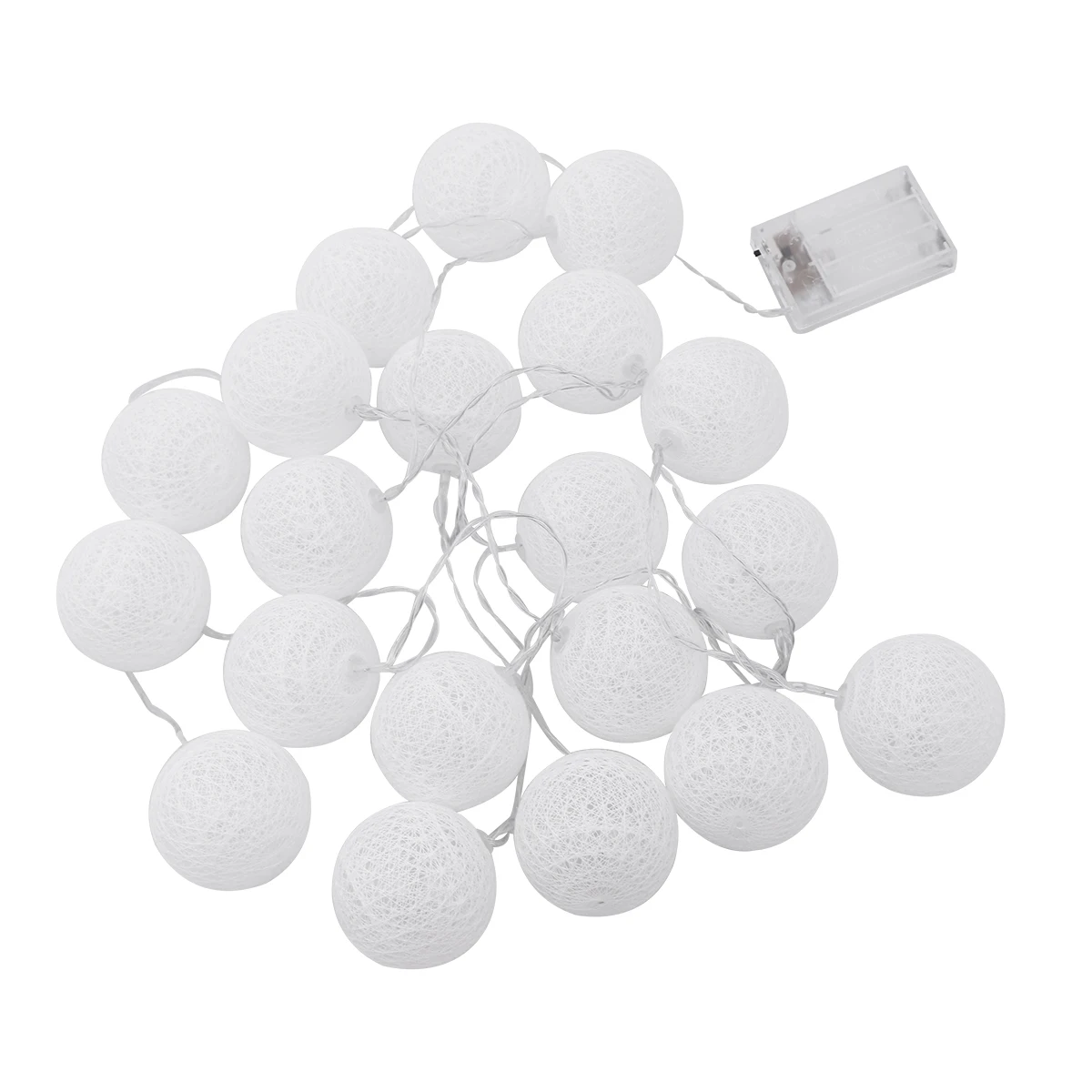 LED Thread Ball String Lights Lovely Light Decoration for Wedding Party Bedroom Birthday ( 20LEDs, White)
LED Thread Ball String Lights Lovely Light Decoration for Wedding Party Bedroom Birthday ( 20LEDs, White)