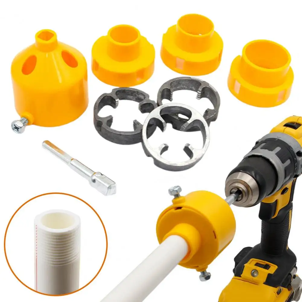 7/8Pc PVC Thread Maker Tool For Electric Drill Pipe Threader Kit With 3 Dies Multipurpose Pipe Threader Plumbing Thread Maker
7/8Pc PVC Thread Maker Tool For Electric Drill Pipe Threader Kit With 3 Dies Multipurpose Pipe Threader Plumbing Thread Maker