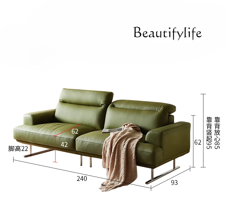 Medieval leather art sofa small apartment high backrest straight row down sofa
Medieval leather art sofa small apartment high backrest straight row down sofa