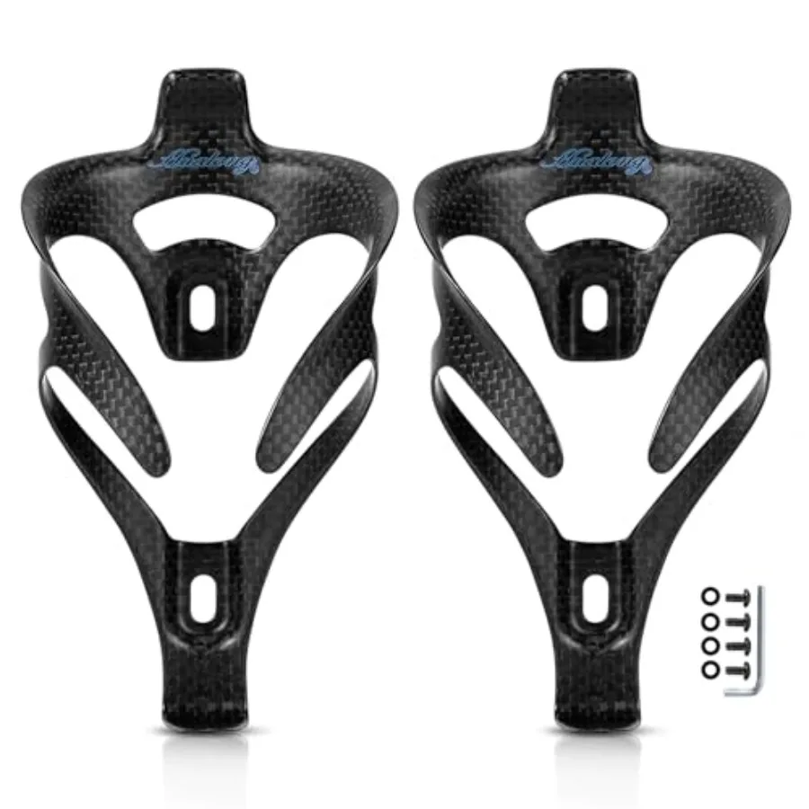 Carbon Fiber Bike Water Bottle Cage Holder for Road MTB Bikes, Black Matte, Ultra Light Strong Non-Slip, 72mm Diameter, 162g
Carbon Fiber Bike Water Bottle Cage Holder for Road MTB Bikes, Black Matte, Ultra Light Strong Non-Slip, 72mm Diameter, 162g