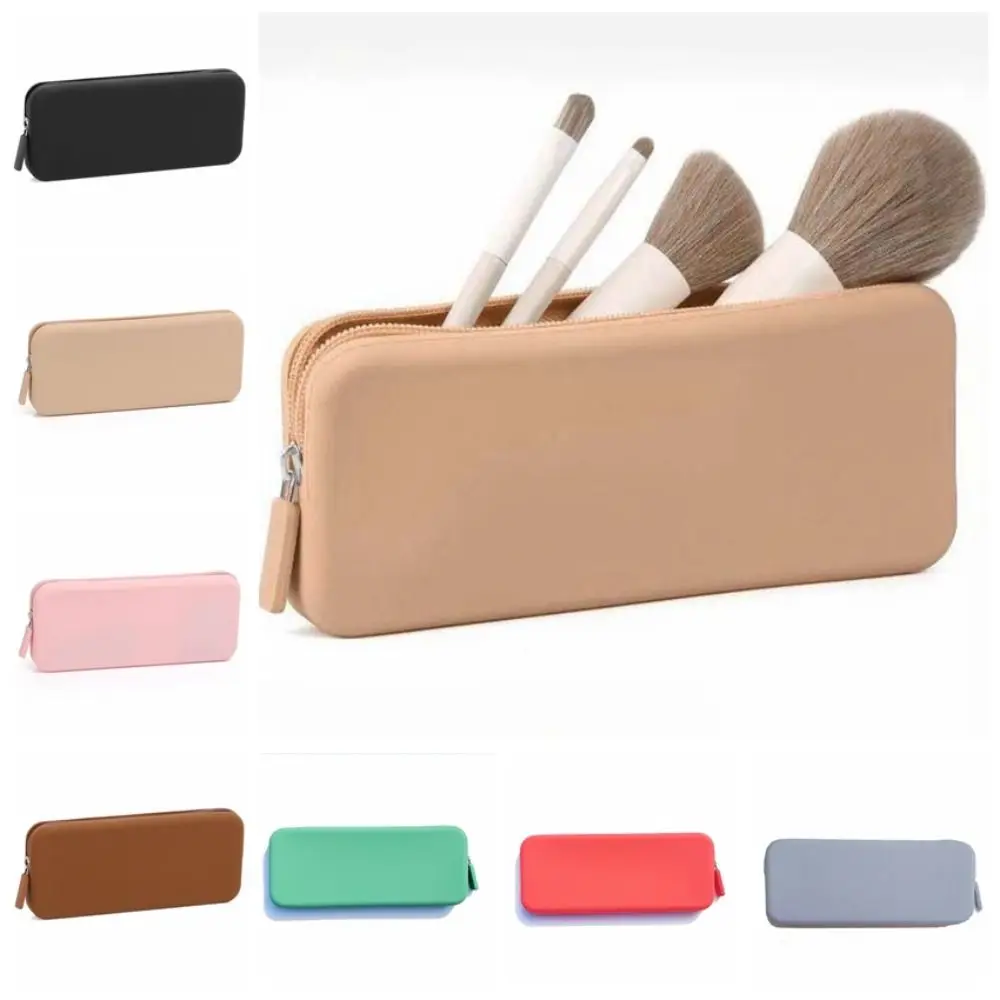Morandi Color Silicone Cosmetic Bag Rectangle Large Capacity Multifunction Storage Bag Coin Purse Solid Color Small Item Bag
Morandi Color Silicone Cosmetic Bag Rectangle Large Capacity Multifunction Storage Bag Coin Purse Solid Color Small Item Bag