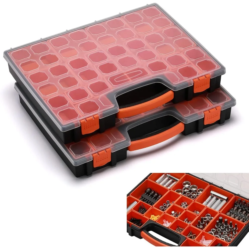 2PCS Multi-Purpose Toolbox, Professional Organizer with 22 Bin Compartments, Box Organizer for Hardware, Screws, Bolts
2PCS Multi-Purpose Toolbox, Professional Organizer with 22 Bin Compartments, Box Organizer for Hardware, Screws, Bolts