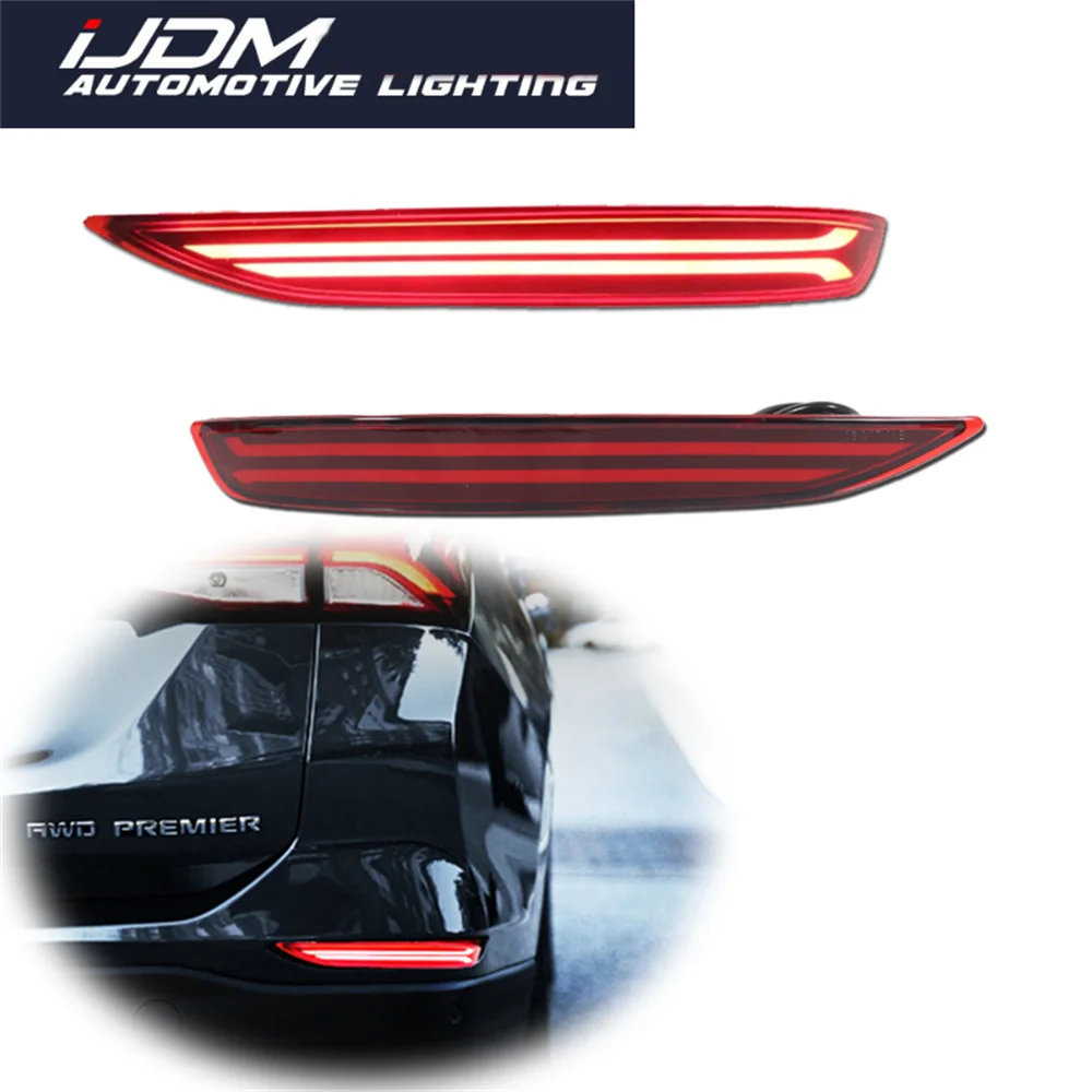 For Chevy Equinox 2017-2022 Red LED Car Rear Bumper Reflector Tail/Brake Lights w/ Dynamic Bilnker Turn Signal Rear Fog Light
For Chevy Equinox 2017-2022 Red LED Car Rear Bumper Reflector Tail/Brake Lights w/ Dynamic Bilnker Turn Signal Rear Fog Light