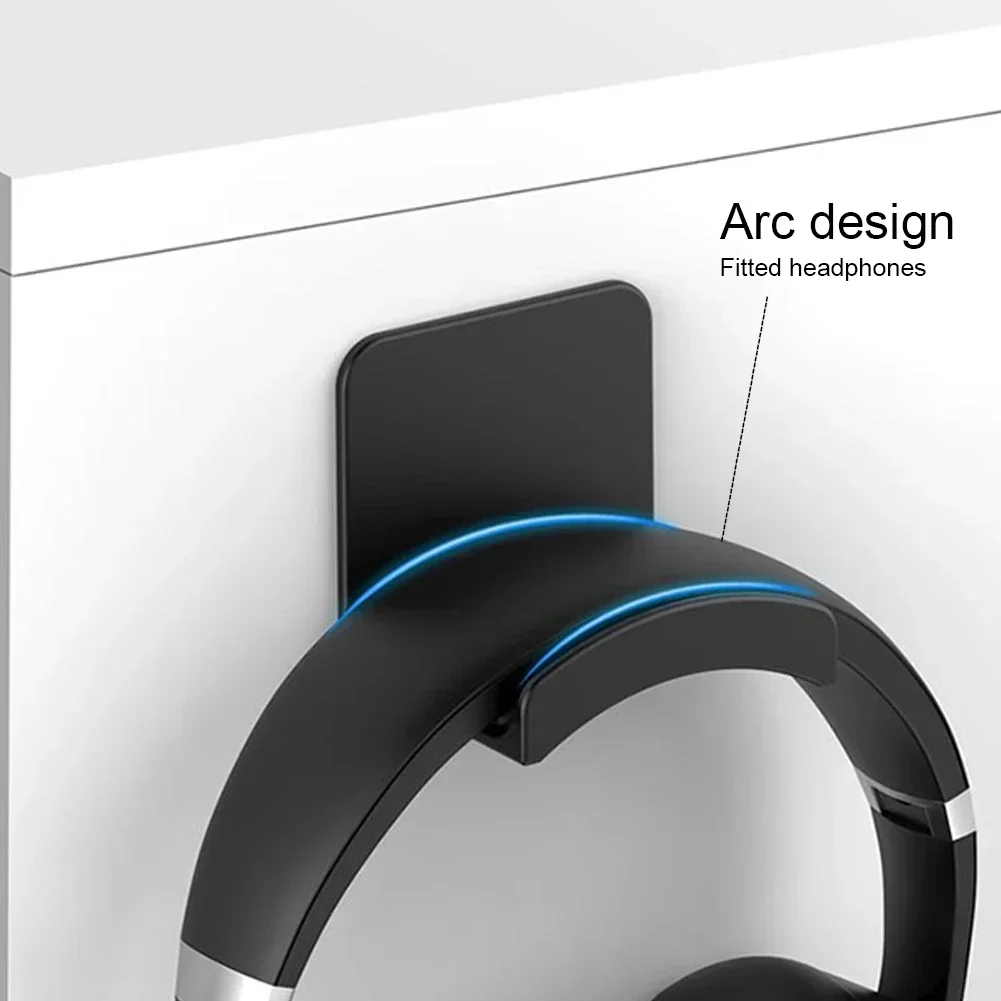 Universal Headphone Stand Adhensive Plastic Wall Mount Hanger Under Desk Headset Rack Holder Support for Gaming Earphone Bracket Universal Headphone Stand Adhensive Plastic Wall Mount Hanger Under Desk Headset Rack Holder Support for Gaming Earphone Bracket
