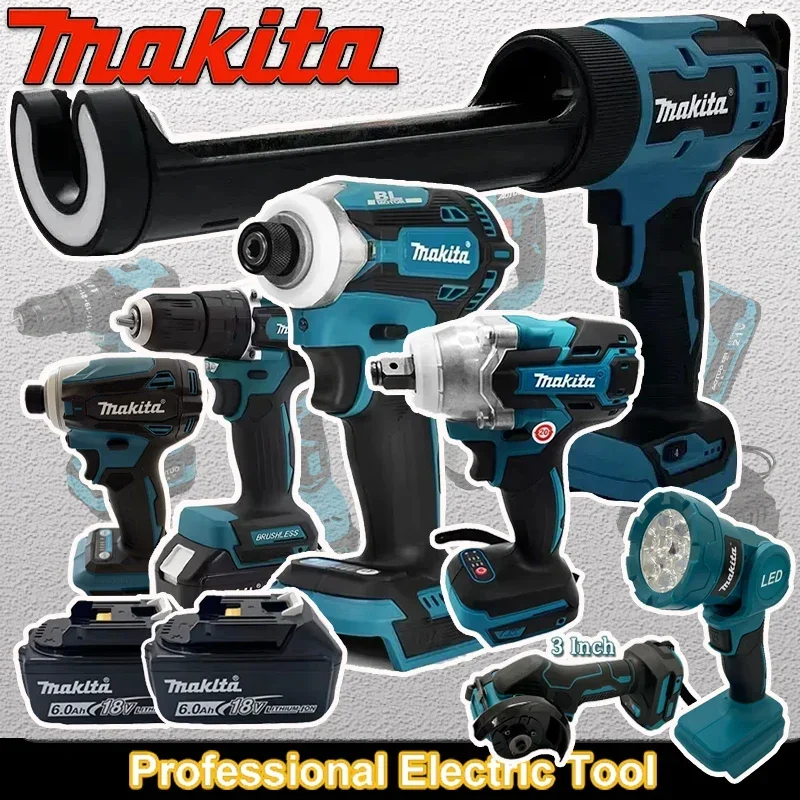 Различные модели портативных аккумуляторных электроинструментов Makita: ударный шуруповерт, аккумуляторная отвертка, электрическая сабельная пила
Различные модели портативных аккумуляторных электроинструментов Makita: ударный шуруповерт, аккумуляторная отвертка, электрическая сабельная пила