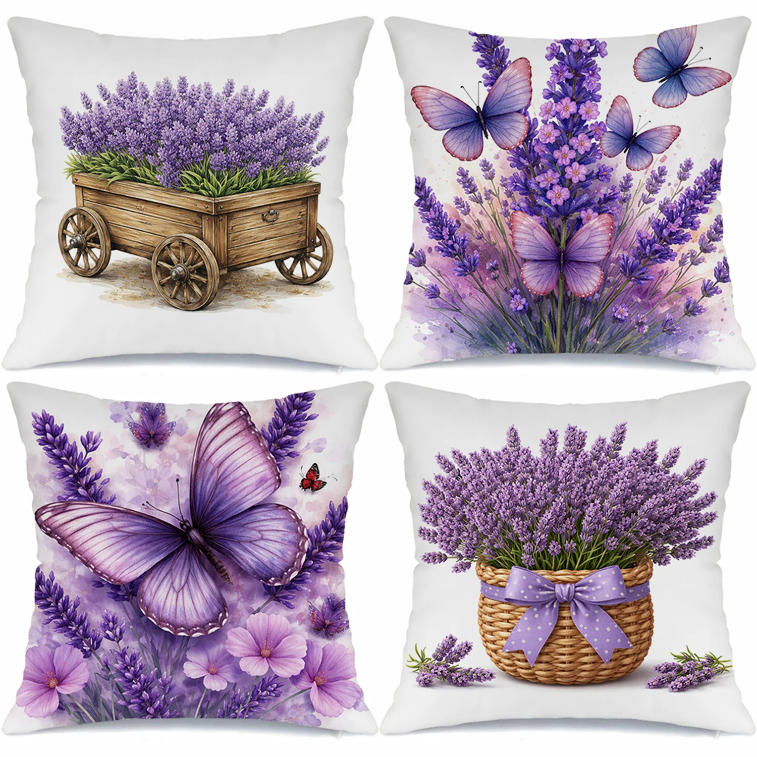 Lavender car with butterfly double-sided Printed pillow cover Short plush Suitable living rooms bedrooms throw cushion cover
Lavender car with butterfly double-sided Printed pillow cover Short plush Suitable living rooms bedrooms throw cushion cover