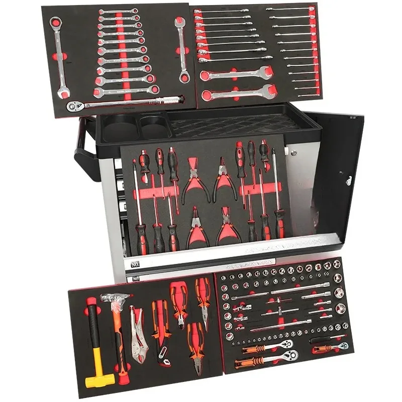 With Large Storage Cabinet 6-Drawers Tool Box Detachable Tool Chest Auxiliary Equipment
With Large Storage Cabinet 6-Drawers Tool Box Detachable Tool Chest Auxiliary Equipment