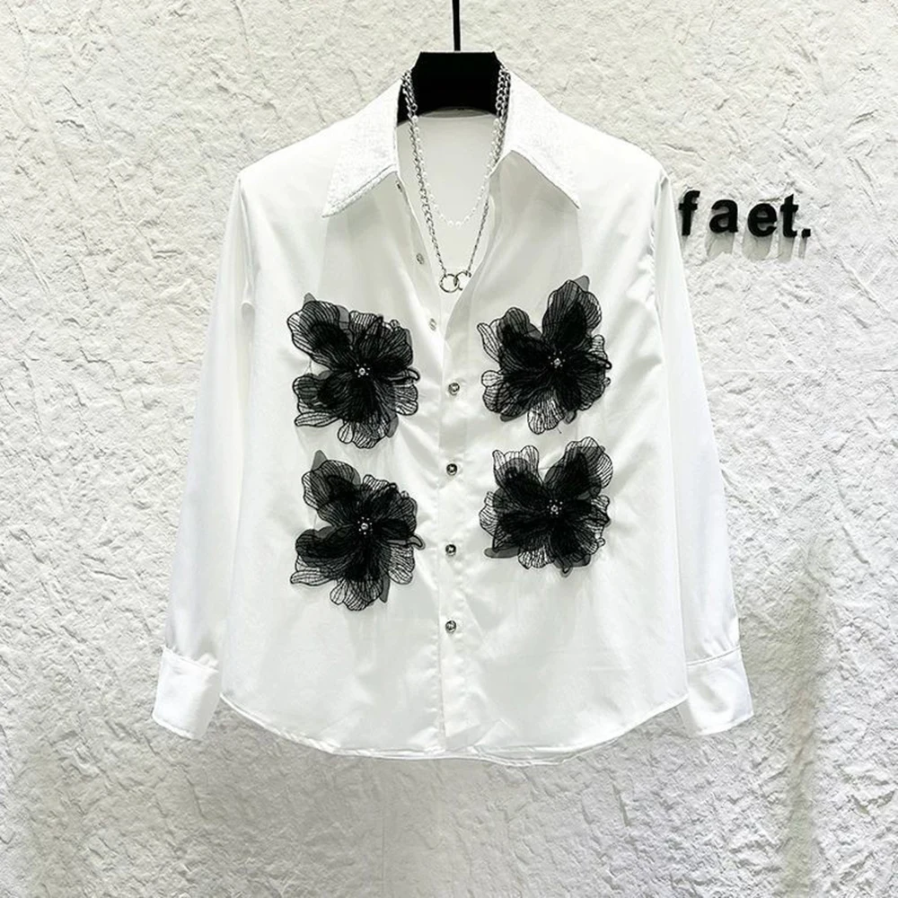 Mens Shirt Three-Dimensional Applique Shoulder Pad Shirt Streetwear Y2k Fashion Casual Long-Sleeved Top Men'S Clothing 2025 New
Mens Shirt Three-Dimensional Applique Shoulder Pad Shirt Streetwear Y2k Fashion Casual Long-Sleeved Top Men'S Clothing 2025 New