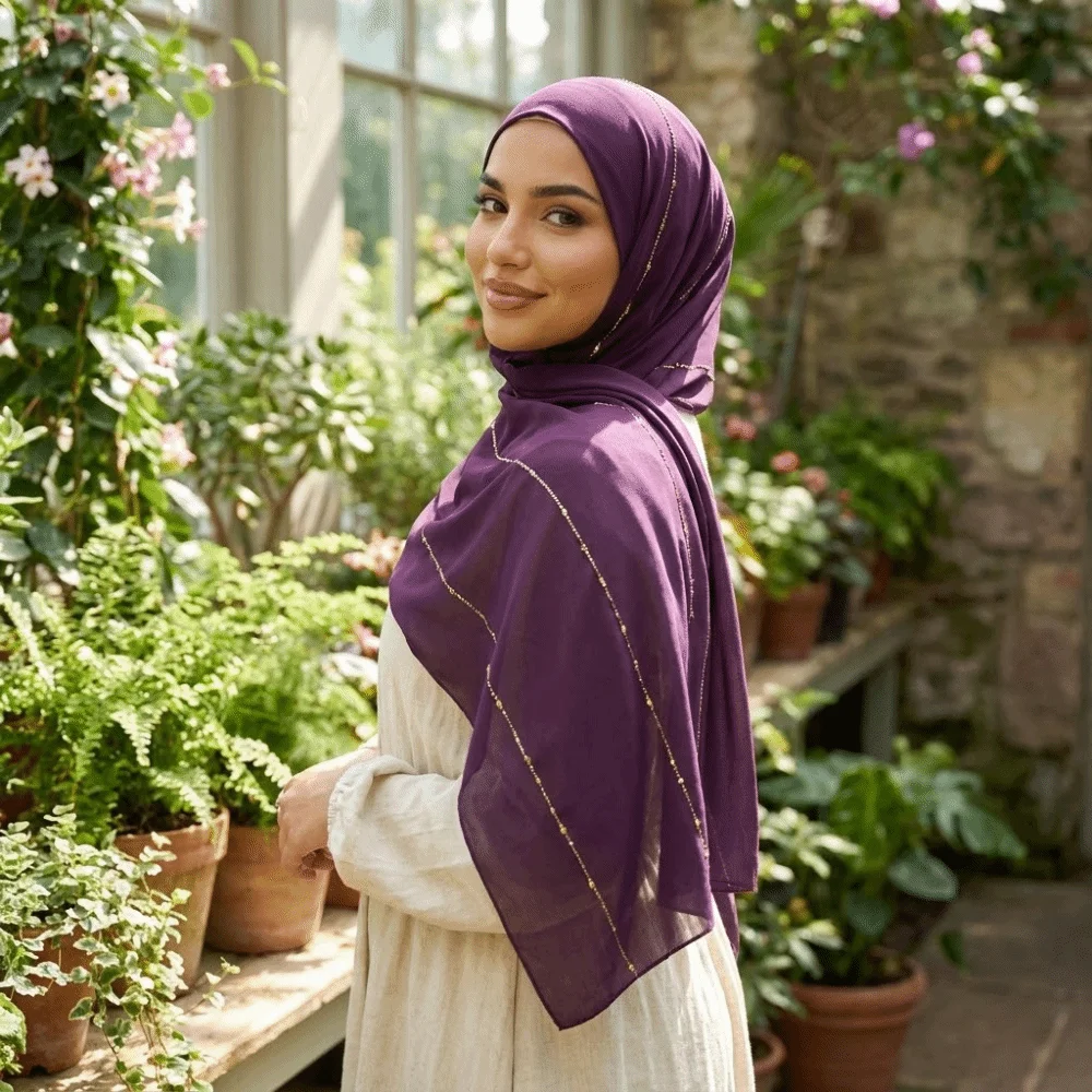 Breathable Soft Rhinestone Hijab Scarf Solid Color Stretch Fabric Stretch Shawl Modal Cotton Plain Design Long Muffler Scarf Use
Breathable Soft Rhinestone Hijab Scarf Solid Color Stretch Fabric Stretch Shawl Modal Cotton Plain Design Long Muffler Scarf Use