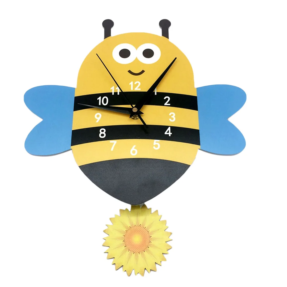 Cartoon Wall Clock Room Bee Hanging Clock Large Arabic Numeral Nordic Modern Bedroom Living Study Office Kids
Cartoon Wall Clock Room Bee Hanging Clock Large Arabic Numeral Nordic Modern Bedroom Living Study Office Kids