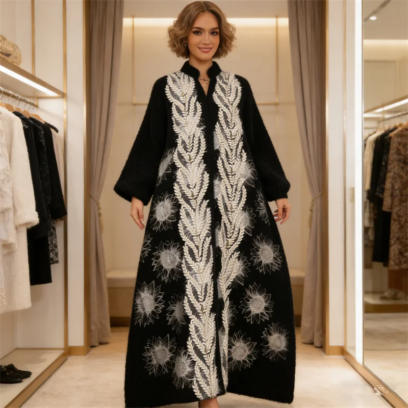 New Elegant Mesh Embroidery Jalabiya Eid Mubarak Djellaba Dubai Abaya Muslim Woman Dress Turkey Kaftan Islam Clothing Vestidos
New Elegant Mesh Embroidery Jalabiya Eid Mubarak Djellaba Dubai Abaya Muslim Woman Dress Turkey Kaftan Islam Clothing Vestidos