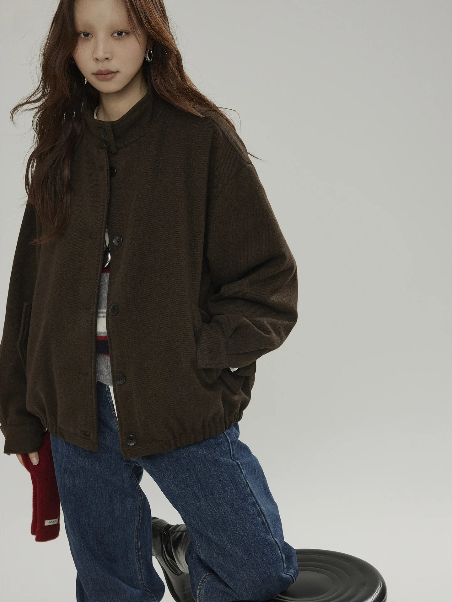 Женская повседневная шерстяная куртка Joli Choose, коричневая, с воротником-стойкой, свободного кроя, осенняя новинка, модная, на пуговицах
Женская повседневная шерстяная куртка Joli Choose, коричневая, с воротником-стойкой, свободного кроя, осенняя новинка, модная, на пуговицах