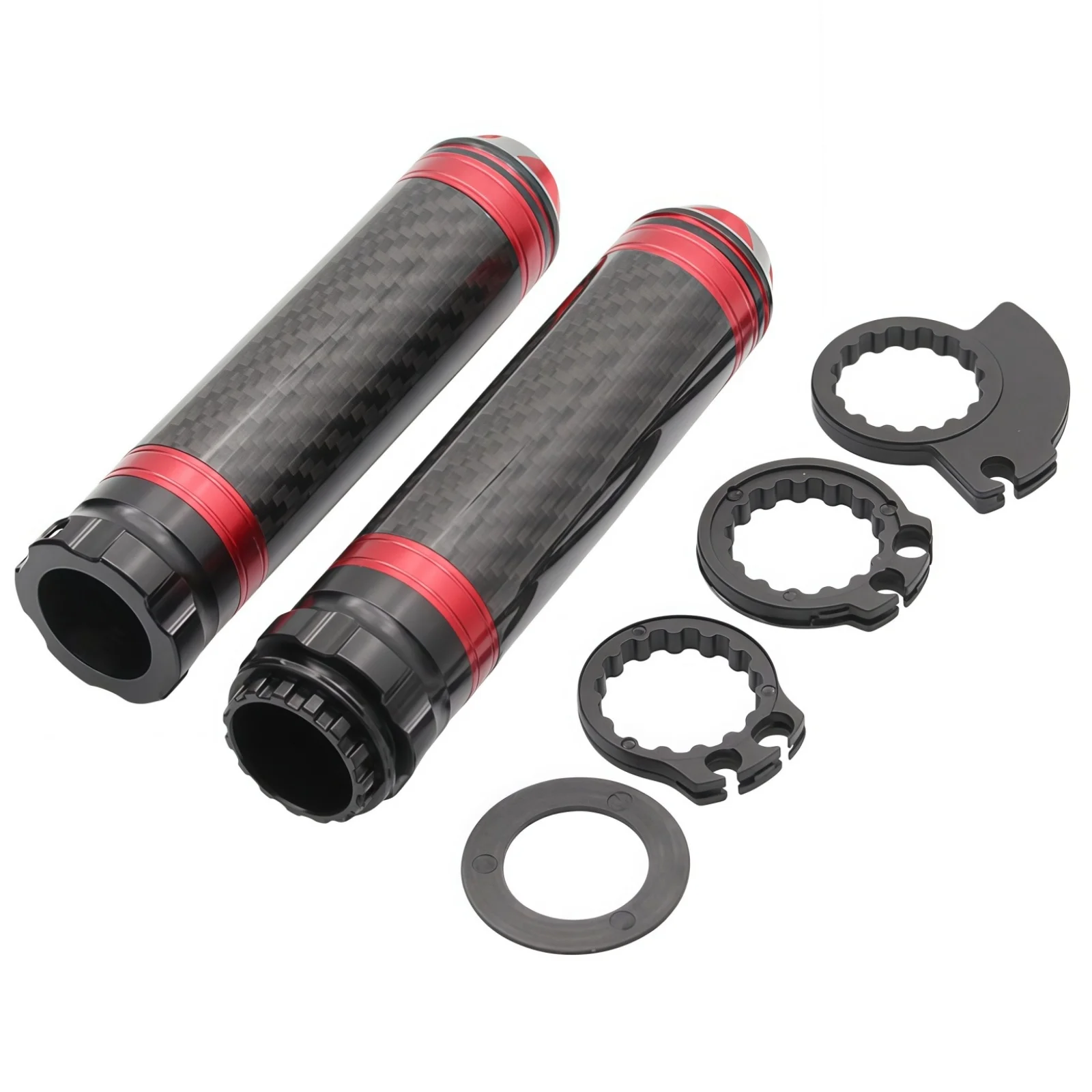 Universal 22mm Motorcycle Handlebar Grips Upgrade Kit - Dirt Bike Carbon Fiber Grips CNC-Machined Throttle Knob Set
Universal 22mm Motorcycle Handlebar Grips Upgrade Kit - Dirt Bike Carbon Fiber Grips CNC-Machined Throttle Knob Set