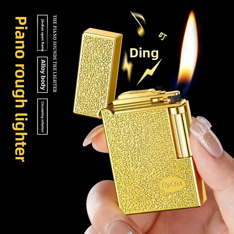 New Metal Steel Voice Oblique Fire Inflatable Lighter Sideslip Grinding Wheel Ignition Butane Gas Pipe Lighter Smoking Wholesale
New Metal Steel Voice Oblique Fire Inflatable Lighter Sideslip Grinding Wheel Ignition Butane Gas Pipe Lighter Smoking Wholesale