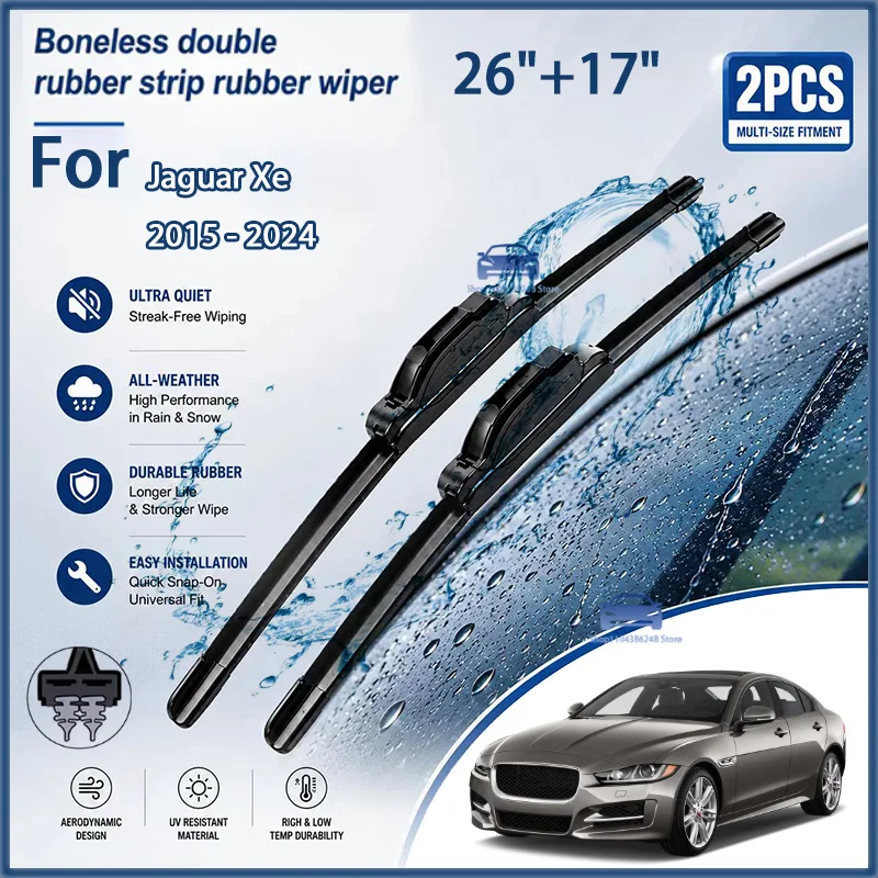 Front Wiper Blades for Jaguar Xe 2015 - 2024 Windshield Windscreen Clean Window Car Rain Brushes 26"+17" Modification Parts
Front Wiper Blades for Jaguar Xe 2015 - 2024 Windshield Windscreen Clean Window Car Rain Brushes 26"+17" Modification Parts
