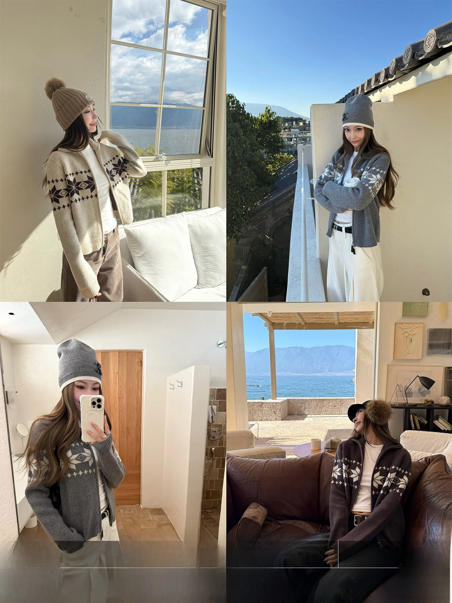 Женский шерстяной вязаный свитер на молнии 4PRIL, верхняя одежда, зимний фестивальный дизайн Aosphere 00 Camere Snowflake
Женский шерстяной вязаный свитер на молнии 4PRIL, верхняя одежда, зимний фестивальный дизайн Aosphere 00 Camere Snowflake