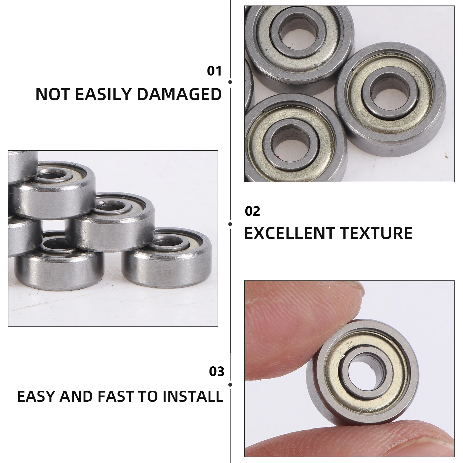 Deep Groove Ball Bearing 5mm 624ZZ Miniature Bearings for 3D Printer Extruder Skateboard Radial Silver Grease Shields Dust Proof
Deep Groove Ball Bearing 5mm 624ZZ Miniature Bearings for 3D Printer Extruder Skateboard Radial Silver Grease Shields Dust Proof