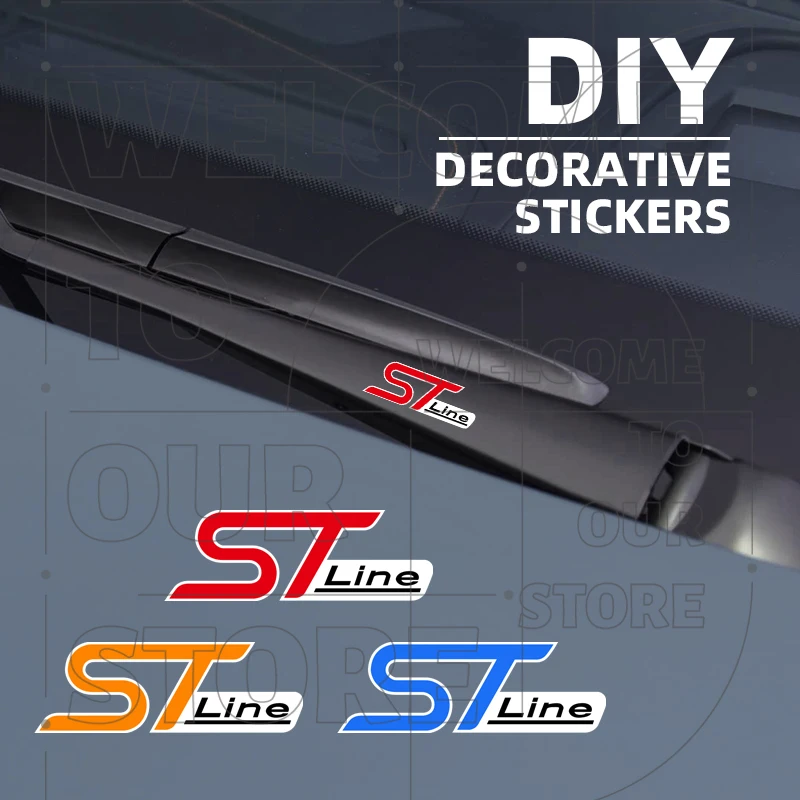 4pcs Car ST Line LOGO Emblem Interior Decor Decals Car Window Wiper Stickers For Ford Focus RS Fiesta Ka Fusion Mondeo Everest
4pcs Car ST Line LOGO Emblem Interior Decor Decals Car Window Wiper Stickers For Ford Focus RS Fiesta Ka Fusion Mondeo Everest