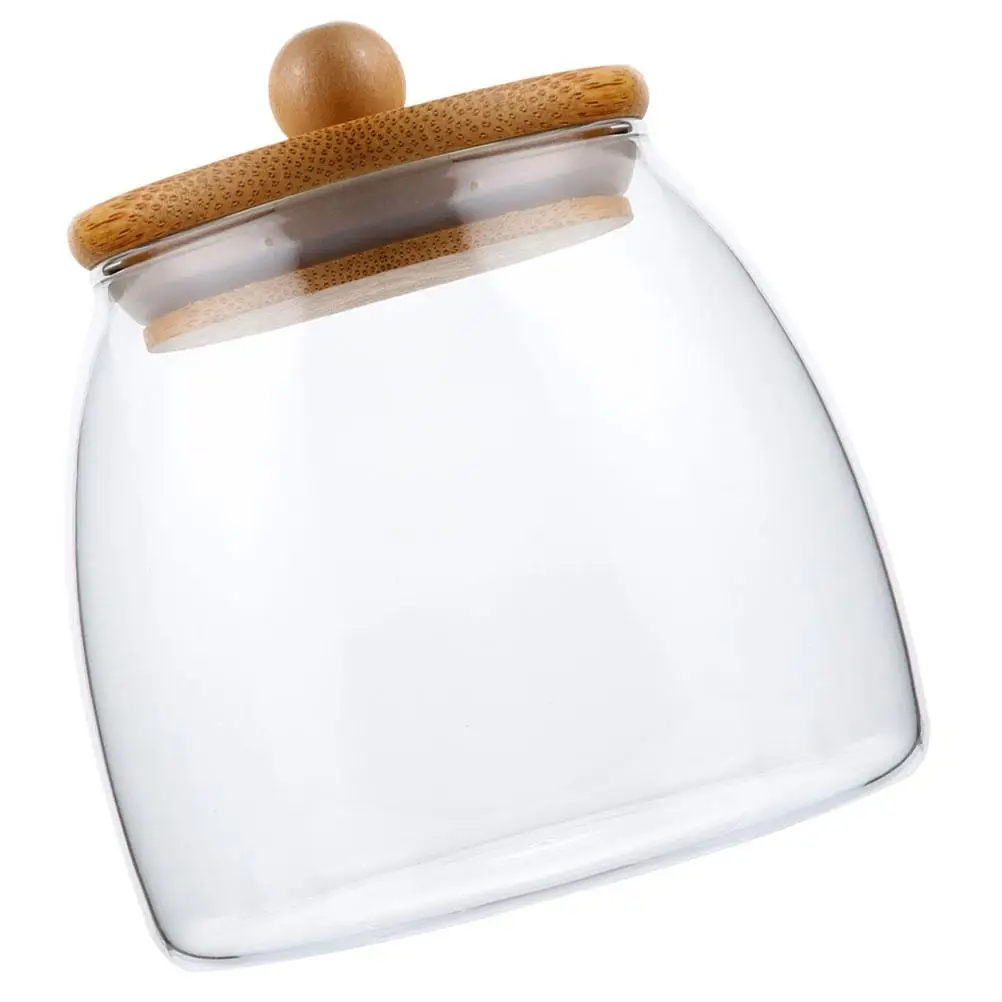 Glass Jar 350ml Round Storage Container with Bamboo Lid for Flour Sugar Tea Nuts Transparent Sealed Food Containers
Glass Jar 350ml Round Storage Container with Bamboo Lid for Flour Sugar Tea Nuts Transparent Sealed Food Containers
