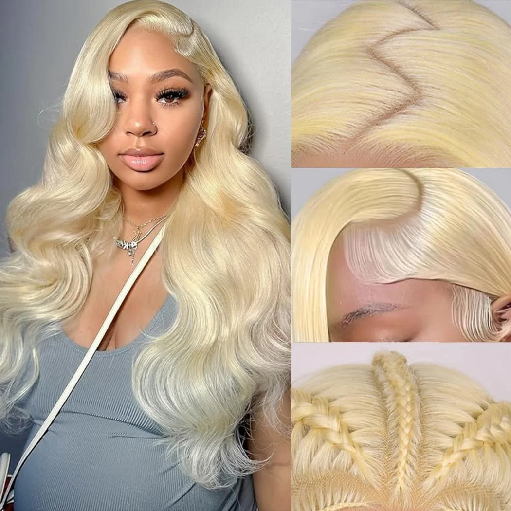 613 Hd Lace Frontal Wig 13x6 Blonde Body Wave Transparent Lace Front Wig 13x4 HD Lace Pre Plucked Brazilian Human Hair Wigs
613 Hd Lace Frontal Wig 13x6 Blonde Body Wave Transparent Lace Front Wig 13x4 HD Lace Pre Plucked Brazilian Human Hair Wigs