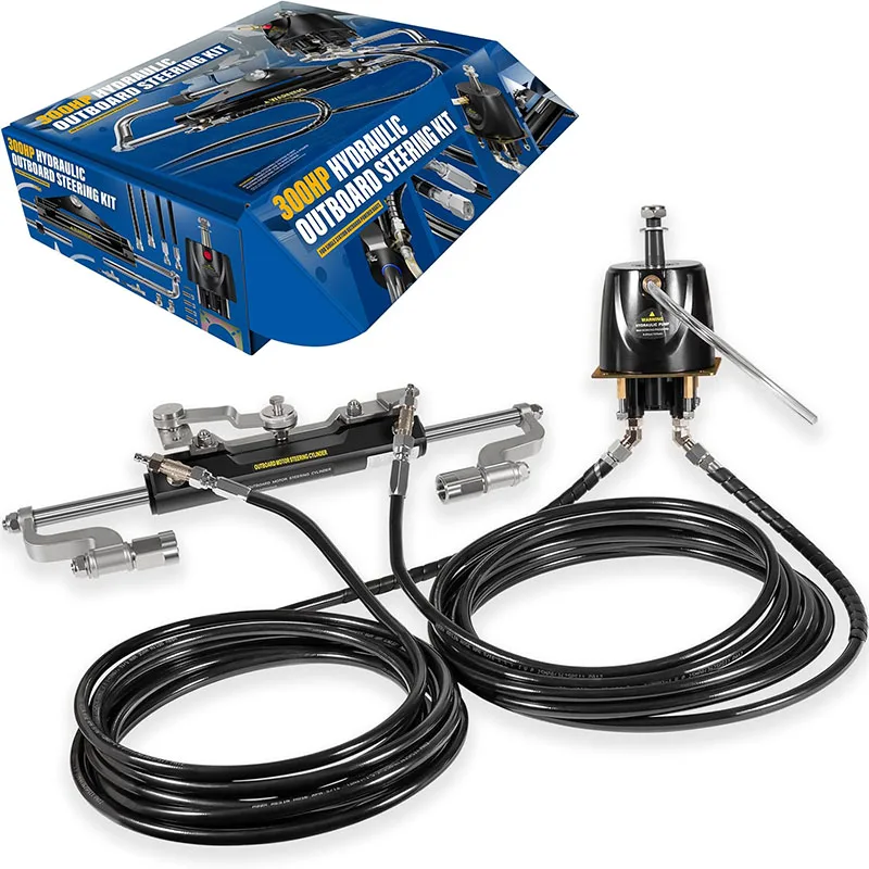 300HP Marine Hydraulic Steering Kit with Cuttable 26ft Hoses, Outboard Steering System, for Yamaha/Suzuki/Mercury Single Engines
300HP Marine Hydraulic Steering Kit with Cuttable 26ft Hoses, Outboard Steering System, for Yamaha/Suzuki/Mercury Single Engines