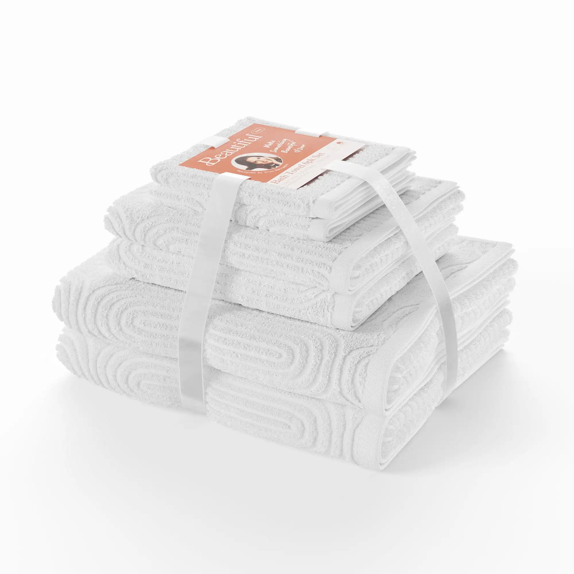 Textured 6pk Towel Set, Contains 2 Bath, 2 Hand, 2 Wash - Off White by Drew Barrymore
Textured 6pk Towel Set, Contains 2 Bath, 2 Hand, 2 Wash - Off White by Drew Barrymore