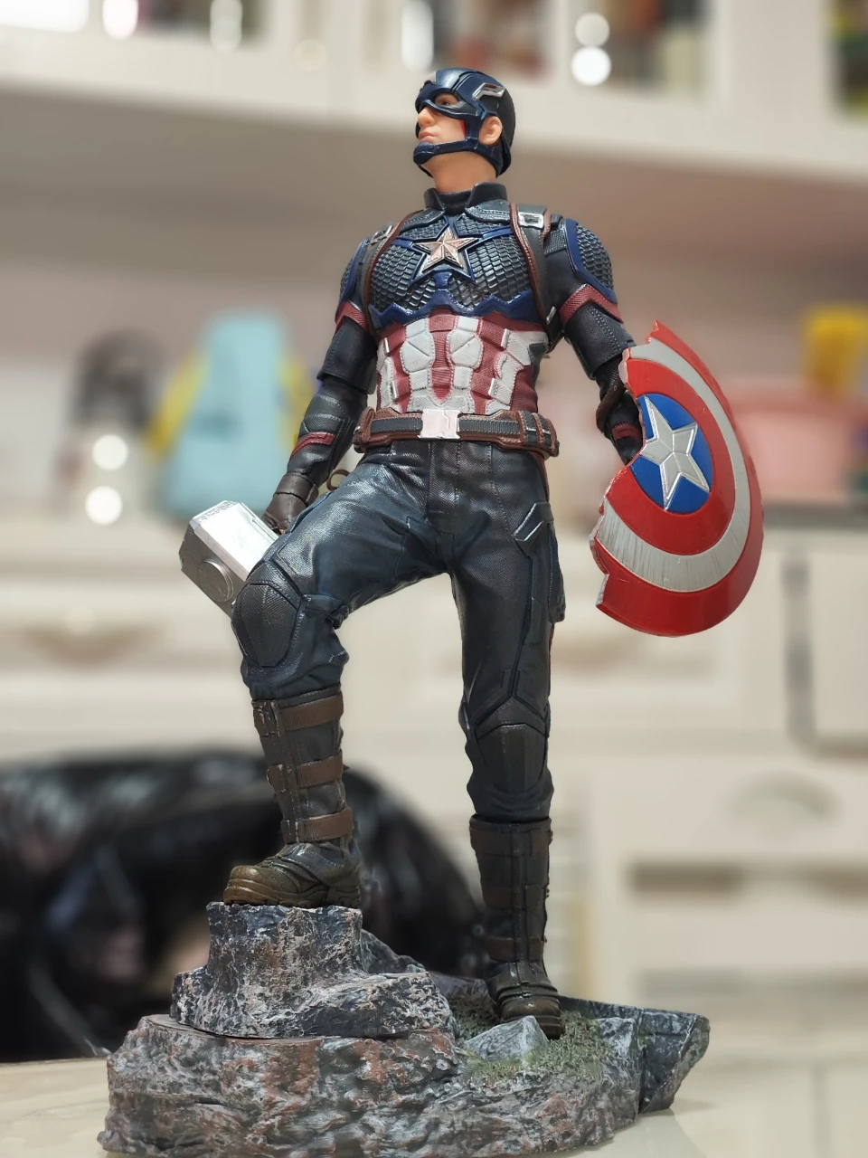 54cm Anime Captain America Action Figure Marvel Avengers Ornament Exquisite Lifelike Collection Model Desktop Decor Gift for Boy
54cm Anime Captain America Action Figure Marvel Avengers Ornament Exquisite Lifelike Collection Model Desktop Decor Gift for Boy