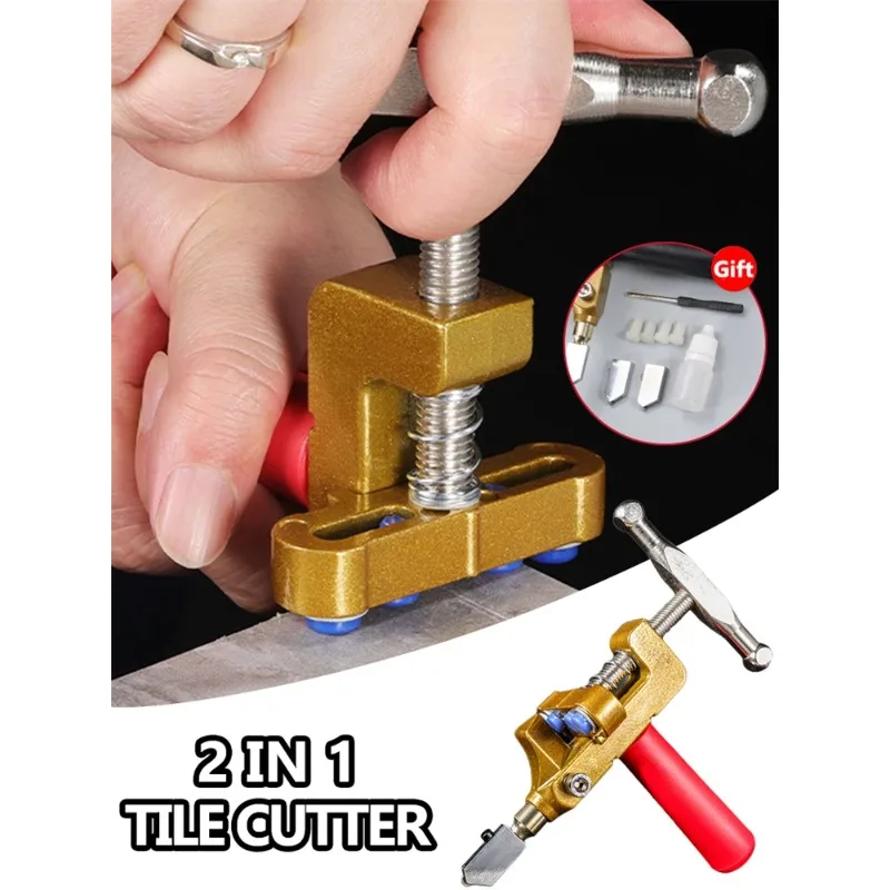 2-in-1 glass tile cutter, diamond drum cutting opener tool, 3-15mm thick tile wheel, handheld portable and durable
2-in-1 glass tile cutter, diamond drum cutting opener tool, 3-15mm thick tile wheel, handheld portable and durable