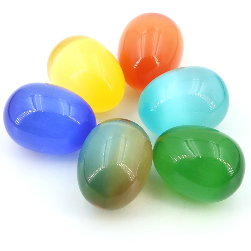 35x45mm Egg Shaped Crystal Stones Natural Gem Massage Accessory Hand Polished Craft Room Ornament Healing Easter Home Decor Gift
35x45mm Egg Shaped Crystal Stones Natural Gem Massage Accessory Hand Polished Craft Room Ornament Healing Easter Home Decor Gift