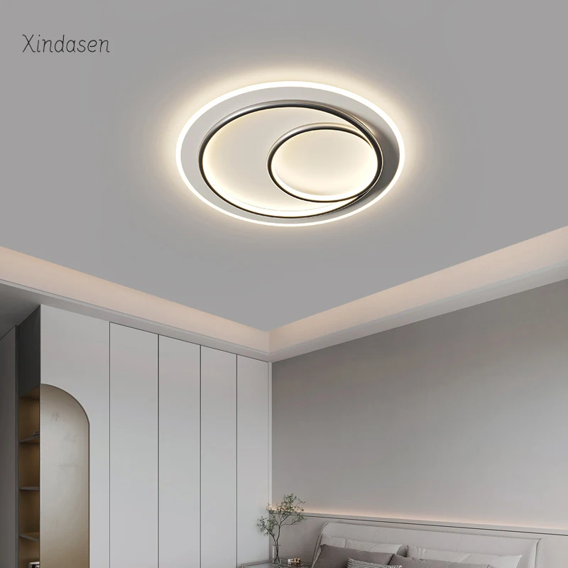 Modern Round Led Ceiling Light With Remote Control Bedroom Living Room Chandelier Black Ring Ceiling Lamp светильник потолочный
Modern Round Led Ceiling Light With Remote Control Bedroom Living Room Chandelier Black Ring Ceiling Lamp светильник потолочный