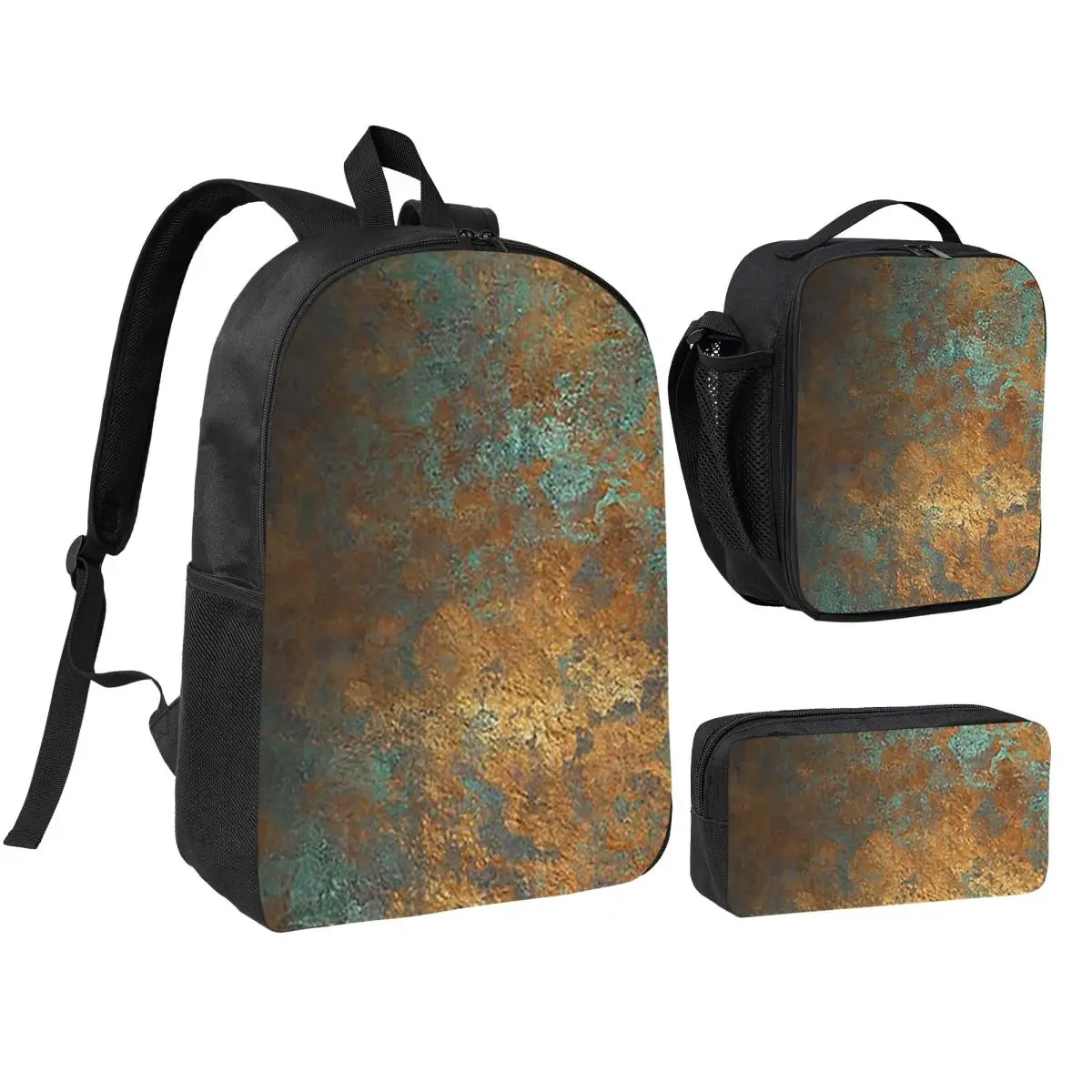 Oxidized Copper Backpack Student Boys Girls BookBag School Bag Computer Shoulder Bags 3ps Insulated Lunch Bag Pencil Case
Oxidized Copper Backpack Student Boys Girls BookBag School Bag Computer Shoulder Bags 3ps Insulated Lunch Bag Pencil Case