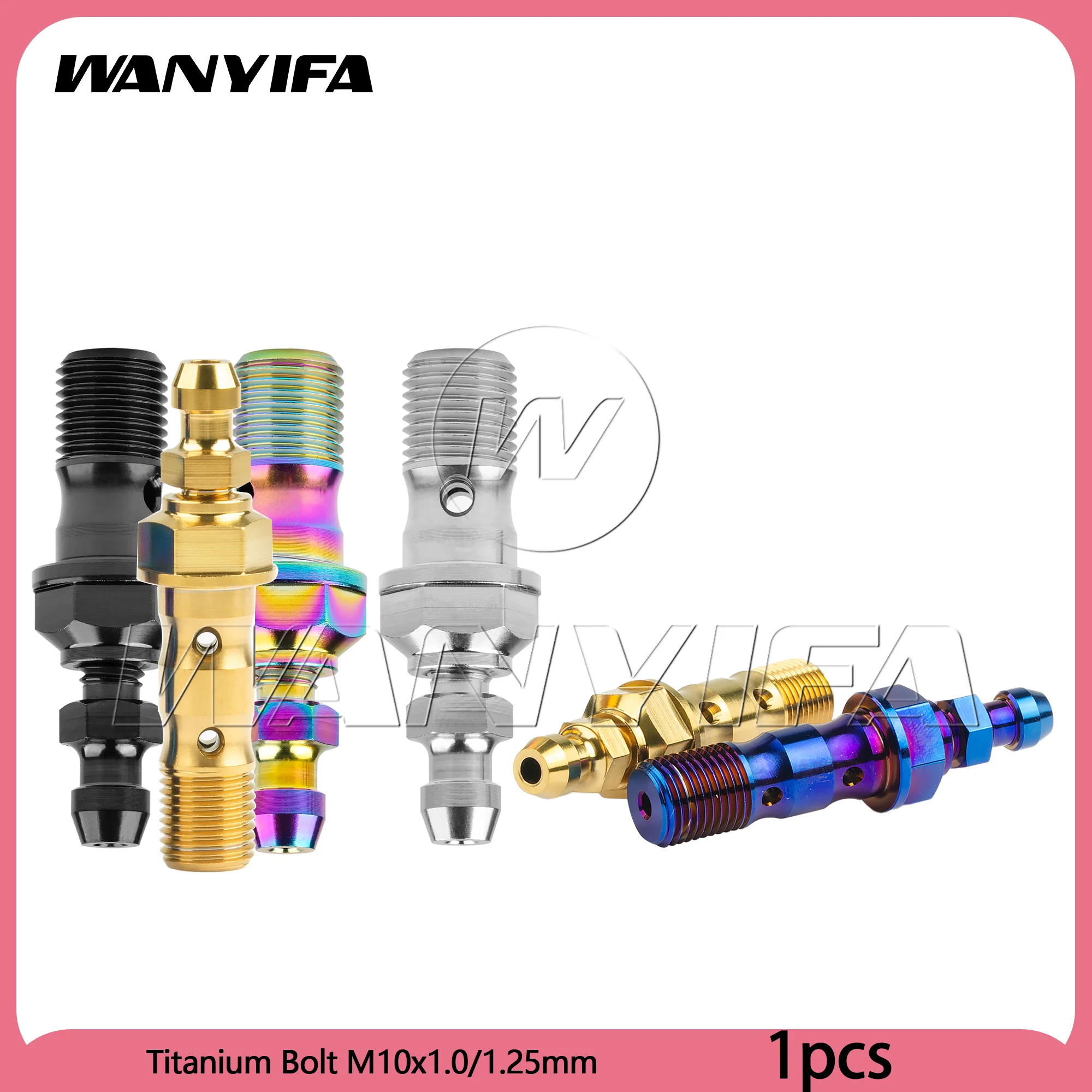 Wanyifa Titanium Bolt M10x1.0/1.25mm Pitch for Brembo Brake Line Single/Double Hole Clutch Cylinder With Bleeder Valve Screws
Wanyifa Titanium Bolt M10x1.0/1.25mm Pitch for Brembo Brake Line Single/Double Hole Clutch Cylinder With Bleeder Valve Screws