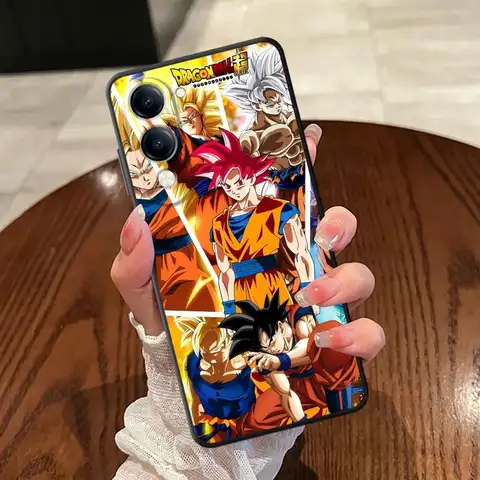 Dragon Ball Angry Son Goku Soft Back Phone Cover Case for Vivo Y20 Y21 Y30 Y22 Y12 Y15S Y31 Y36 Y33S Y35 Y19 Y02 Y11 Y16 Y17 Y27