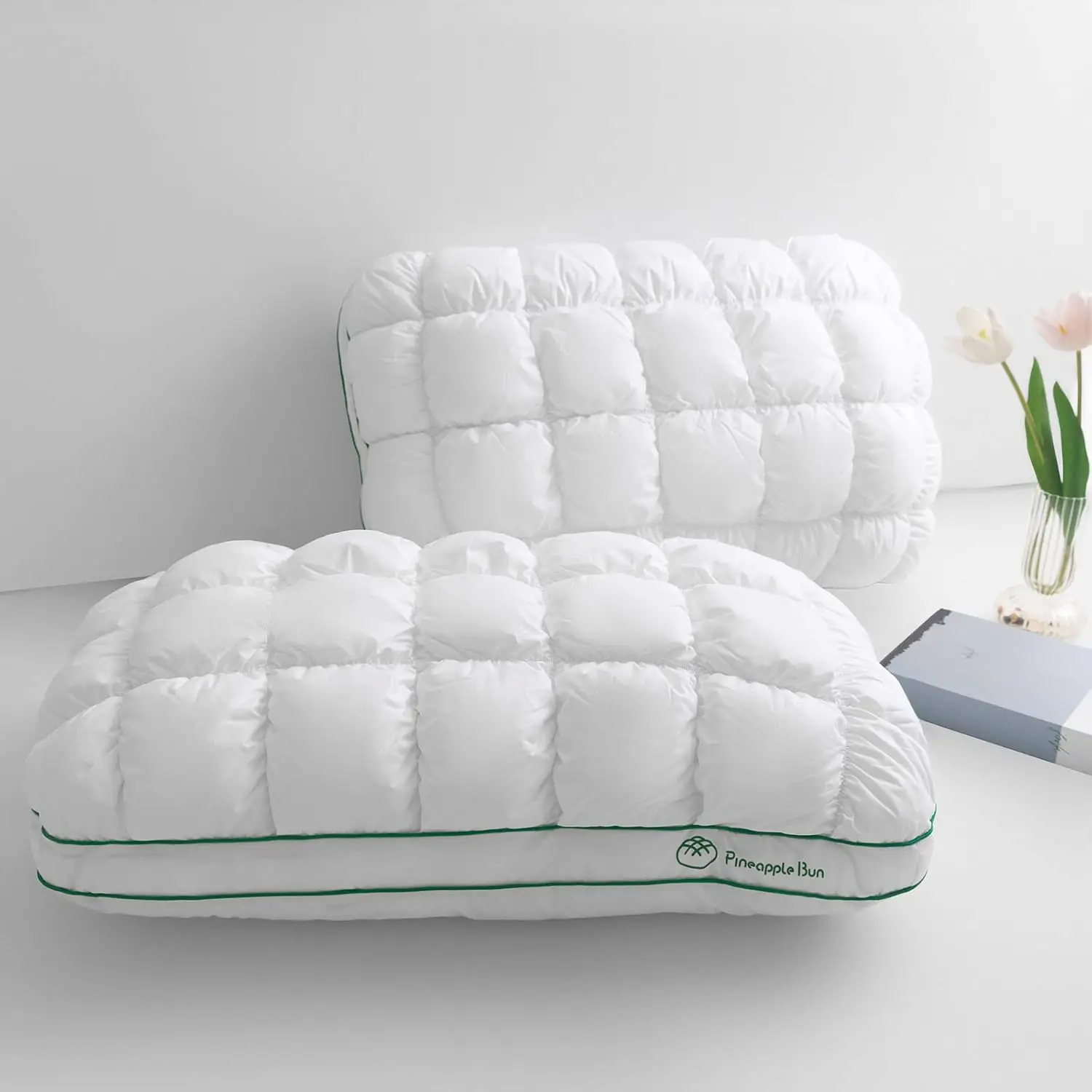 Super Soft Down-Alternative Bed Pillows Queen Size Set of 2, Luxury Hotel Quality for Side Sleepers, White
Super Soft Down-Alternative Bed Pillows Queen Size Set of 2, Luxury Hotel Quality for Side Sleepers, White