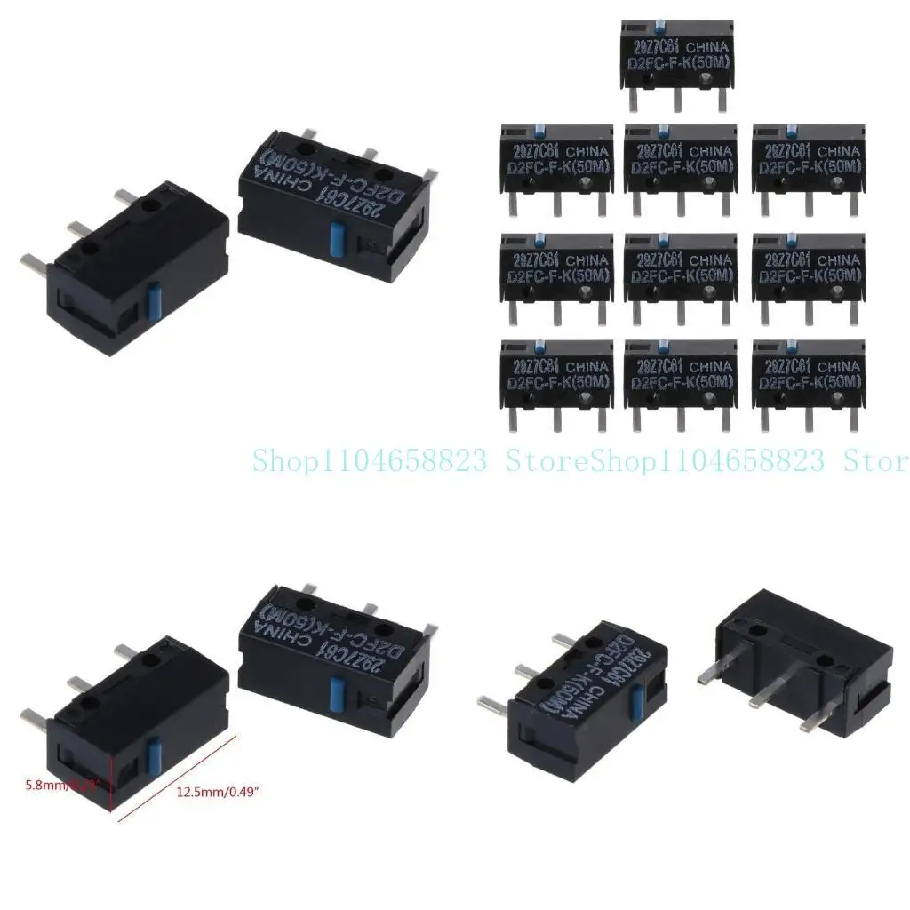 652F 2/10PCS Оригинальный мышиный микроэлемент микроэлектростанции Micro Button Blue Dot D2FC-F-K Переключатели
652F 2/10PCS Оригинальный мышиный микроэлемент микроэлектростанции Micro Button Blue Dot D2FC-F-K Переключатели