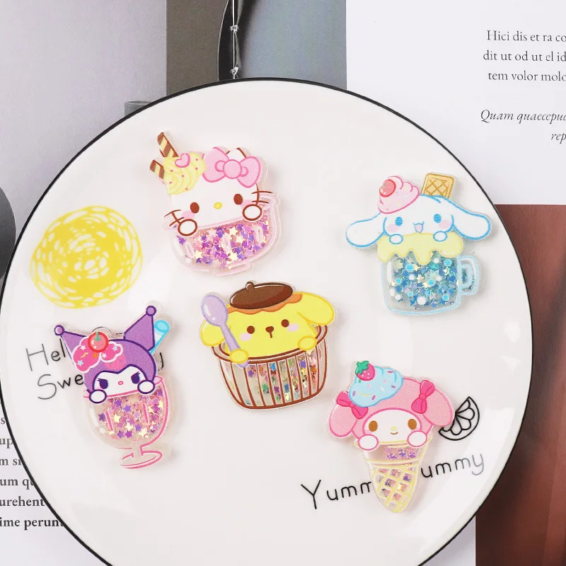 Sanrio Anime Melody Kuromi Cute Hello Kitty Shake Double layered Acrylic DIY Hair Clip Headwear Refrigerator Sticker Accessories
Sanrio Anime Melody Kuromi Cute Hello Kitty Shake Double layered Acrylic DIY Hair Clip Headwear Refrigerator Sticker Accessories