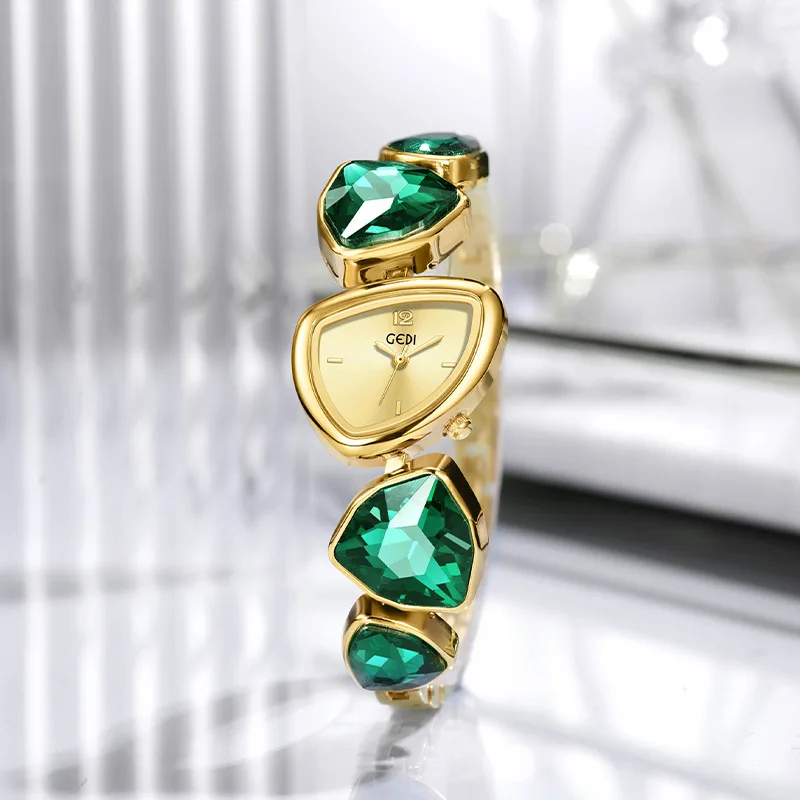 GEDI Women's Quartz Watch Niche Irregular Triangle Design Ladies Watch Fashion Watch reloj mujer
GEDI Women's Quartz Watch Niche Irregular Triangle Design Ladies Watch Fashion Watch reloj mujer