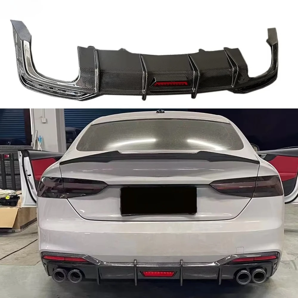 Carbon Fiber Rear Bumper Diffuser With LED Light For A5 S5 B10 Sports Spoiler Lip Bodykit 2020+
Carbon Fiber Rear Bumper Diffuser With LED Light For A5 S5 B10 Sports Spoiler Lip Bodykit 2020+
