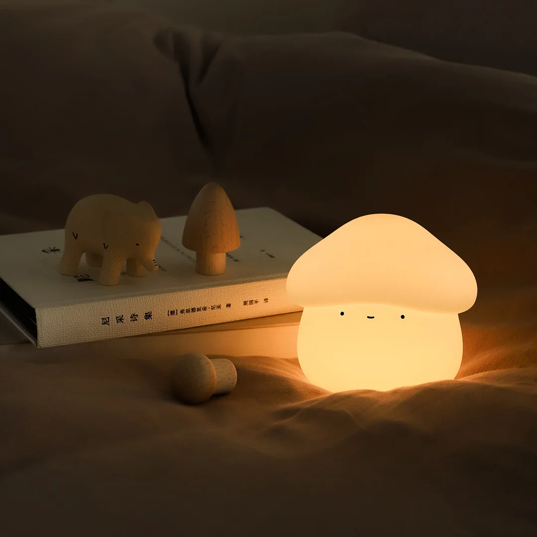 Cute Mushroom USB Rechargeable Silicone Night Light Changeable Color Decorative Sleeping Light for Children Perfect Gift
Cute Mushroom USB Rechargeable Silicone Night Light Changeable Color Decorative Sleeping Light for Children Perfect Gift