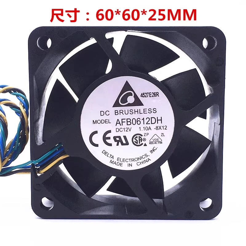 HJY 1-piece Delta AFB0612DH DC12V 1.1A 4-wire cooling fan 6025 6cm
HJY 1-piece Delta AFB0612DH DC12V 1.1A 4-wire cooling fan 6025 6cm