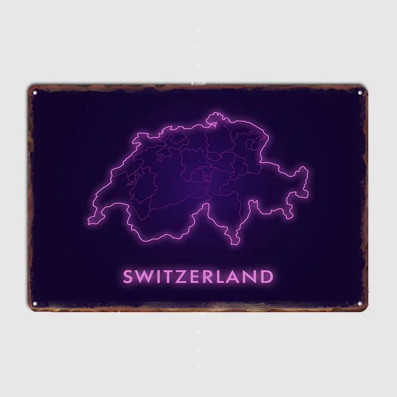 Neon Switzerland Map Metal Sign Pub Club Cool Neon Vintage Custom Bedroom Garage Home Wall Decor Poster Room Decoration
Neon Switzerland Map Metal Sign Pub Club Cool Neon Vintage Custom Bedroom Garage Home Wall Decor Poster Room Decoration