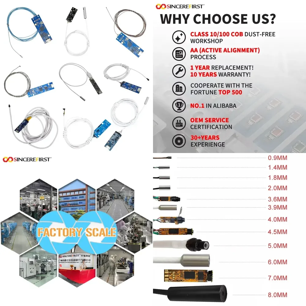 New Separated OCB2B10 CMOS Image Sensor 4mm Medical Borescope Inspection USB2.0 UVC 2MP Camera Module
New Separated OCB2B10 CMOS Image Sensor 4mm Medical Borescope Inspection USB2.0 UVC 2MP Camera Module