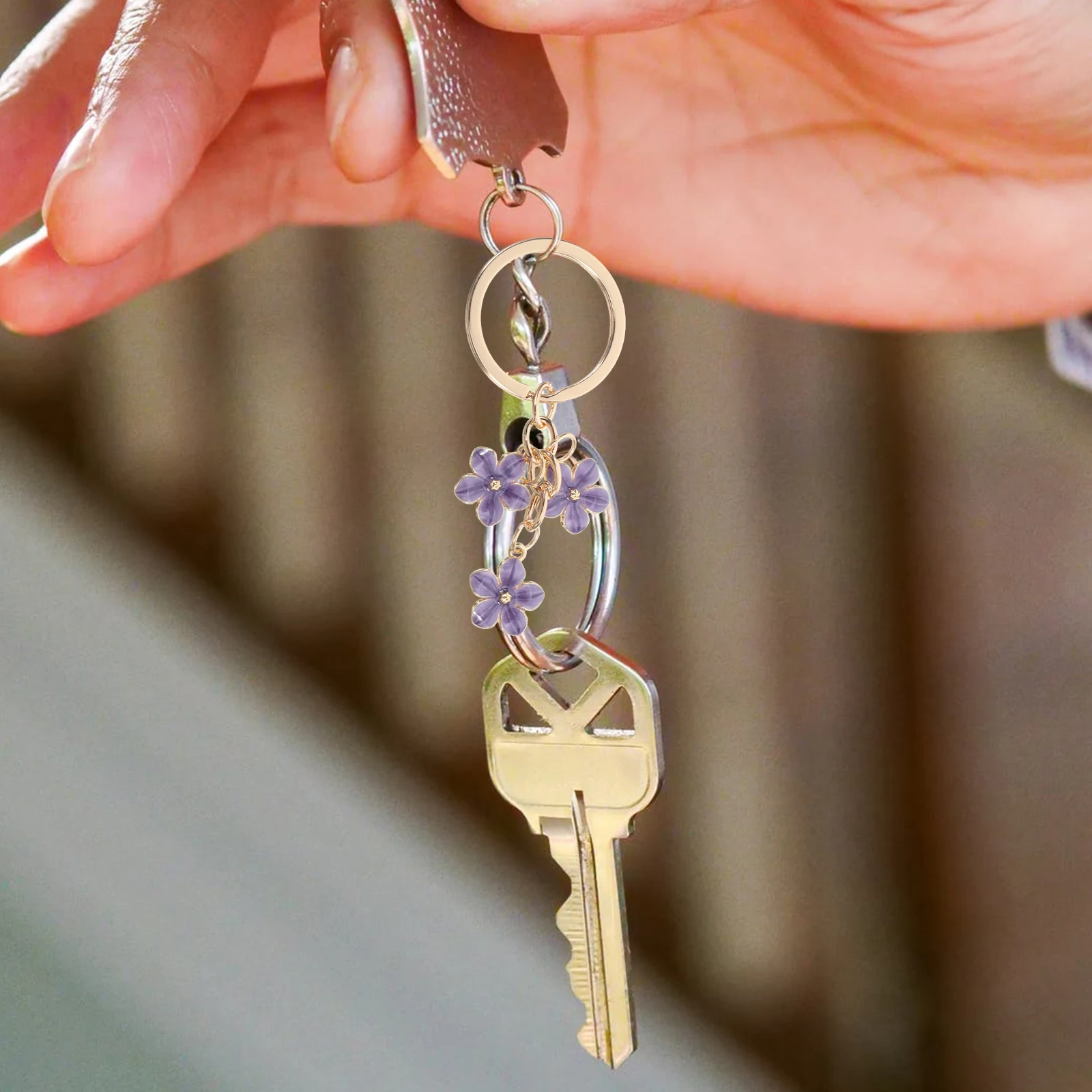 Cherry Blossom Keychain Cute Flower Bag Charms Zinc Alloy Decorative Pendant Accessories Women Girls Sakura Design
Cherry Blossom Keychain Cute Flower Bag Charms Zinc Alloy Decorative Pendant Accessories Women Girls Sakura Design