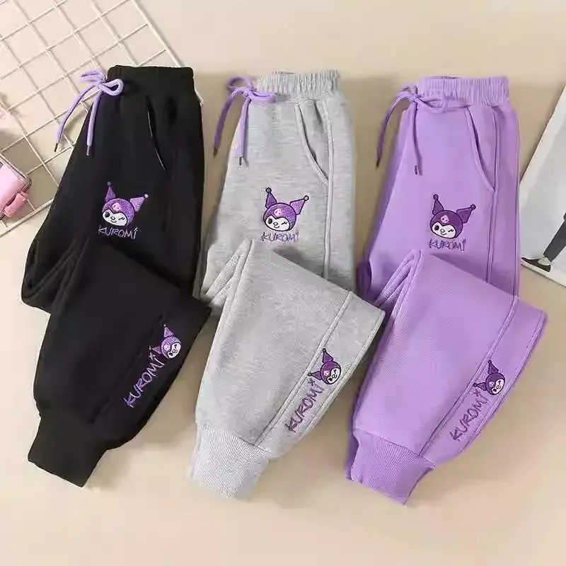 Hot Sanrio Kuromi Girl Winter Sweatpants Thickening with Velvet Casual Pants Hello Kitty Cartoon Children Velvet Pants Kawaii
Hot Sanrio Kuromi Girl Winter Sweatpants Thickening with Velvet Casual Pants Hello Kitty Cartoon Children Velvet Pants Kawaii