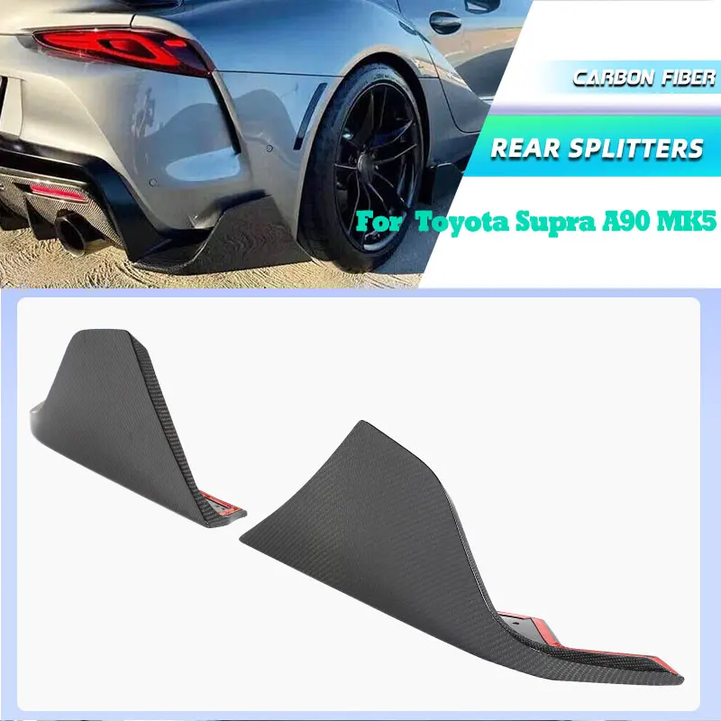 Full Carbon Fiber Car Rear Bumper Splitters for Toyota Supra A90 MK5 2019-2026 Rear Splitters Bumper Corner Apron Lip Body Kits
Full Carbon Fiber Car Rear Bumper Splitters for Toyota Supra A90 MK5 2019-2026 Rear Splitters Bumper Corner Apron Lip Body Kits