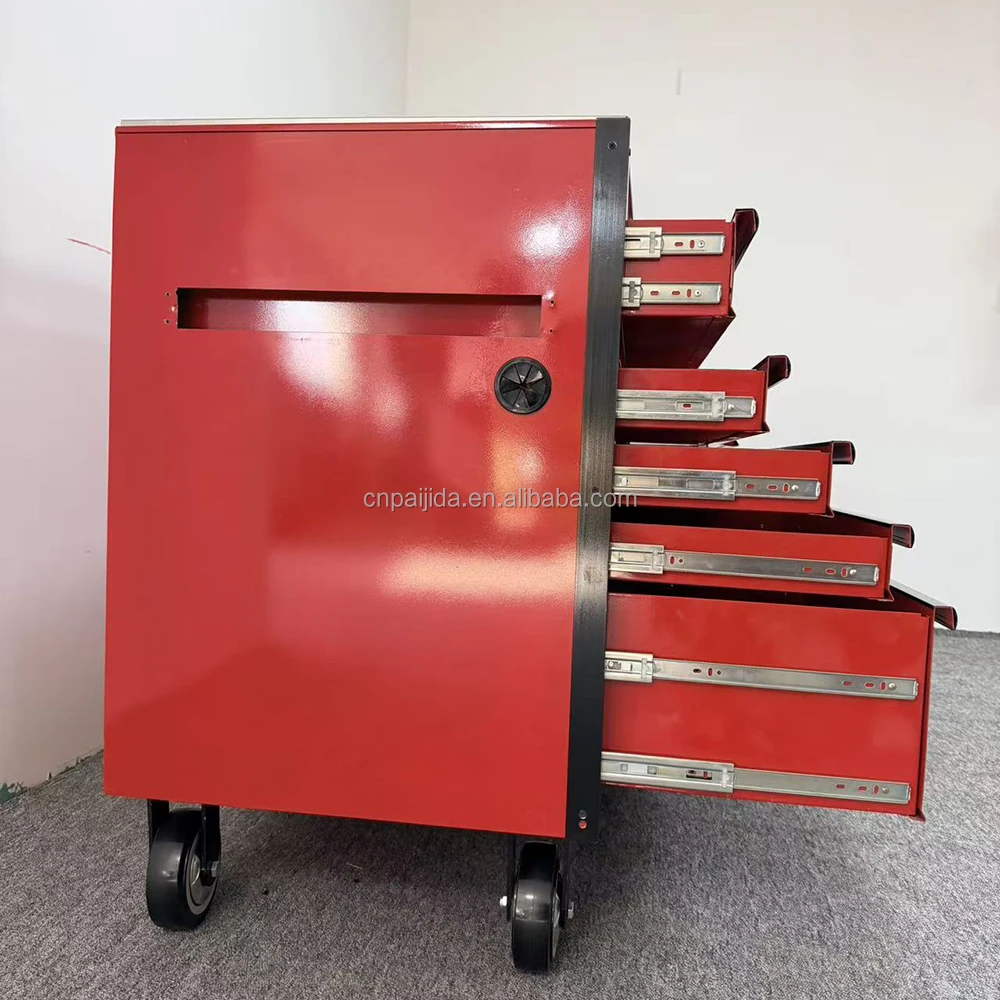 Garage Rolling Lockable Steel Cabinet 5-Drawer OBM/OEM/ODM Option 300kg Load Capacity Modern Design Mobile Cart
Garage Rolling Lockable Steel Cabinet 5-Drawer OBM/OEM/ODM Option 300kg Load Capacity Modern Design Mobile Cart